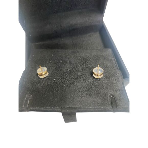 Shashi Gold Plated Oval Drop Earrings NIB - Picture 3 of 4